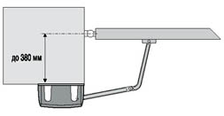 Автоматика для ворот CAME FERNI F1000 габаритные размеры